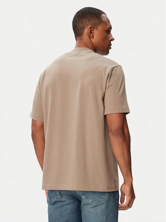 Футболка relaxed fit Tee Collar Boss, бежевый — фото 3