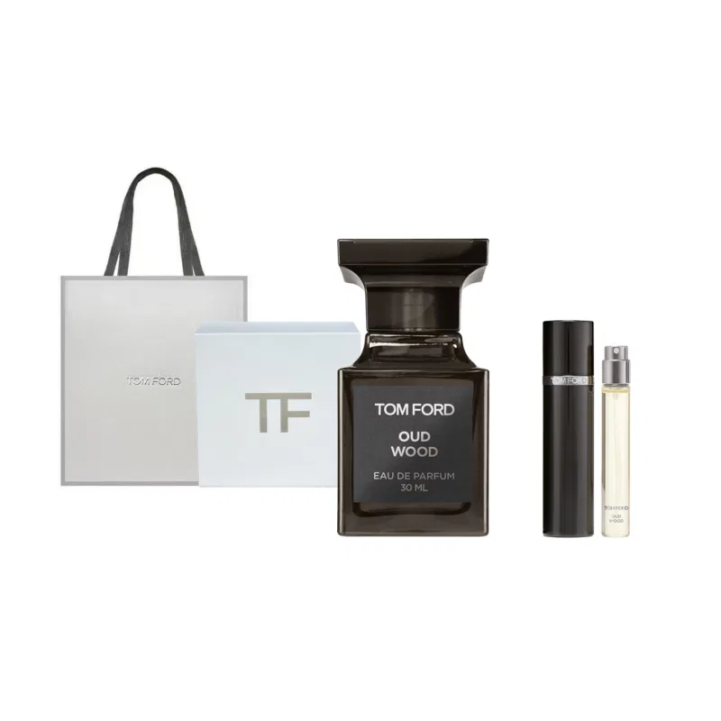 Парфюмерный набор Woody Tones Eau De Parfum EDP Agarwood Black Pepper Santalum Album TOM FORD, 50 мл + 10 мл — фото 4
