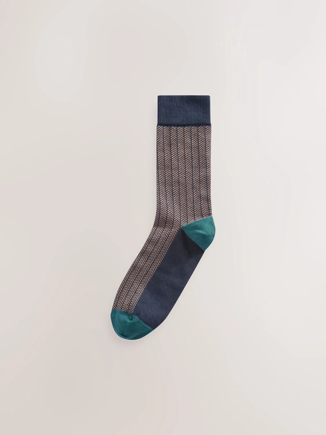 Носки 5 пар Neutral/Navy Pattern Next, нейтральный/темно-синий — фото 4