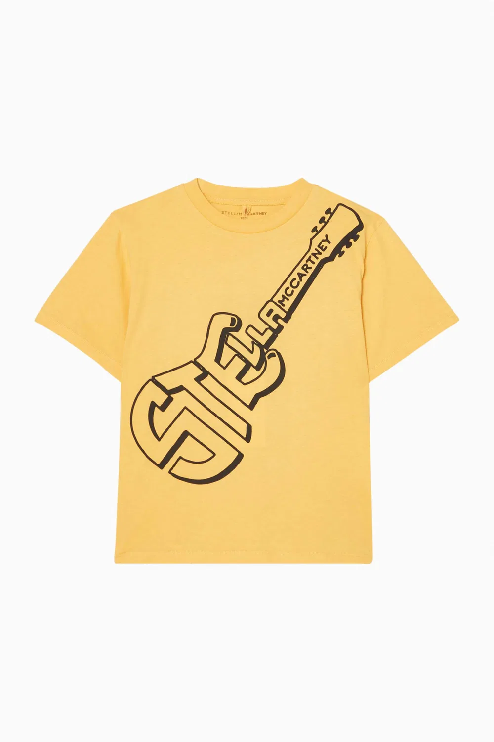 Футболка с принтом Logo Guitar, Stella McCartney, желтый