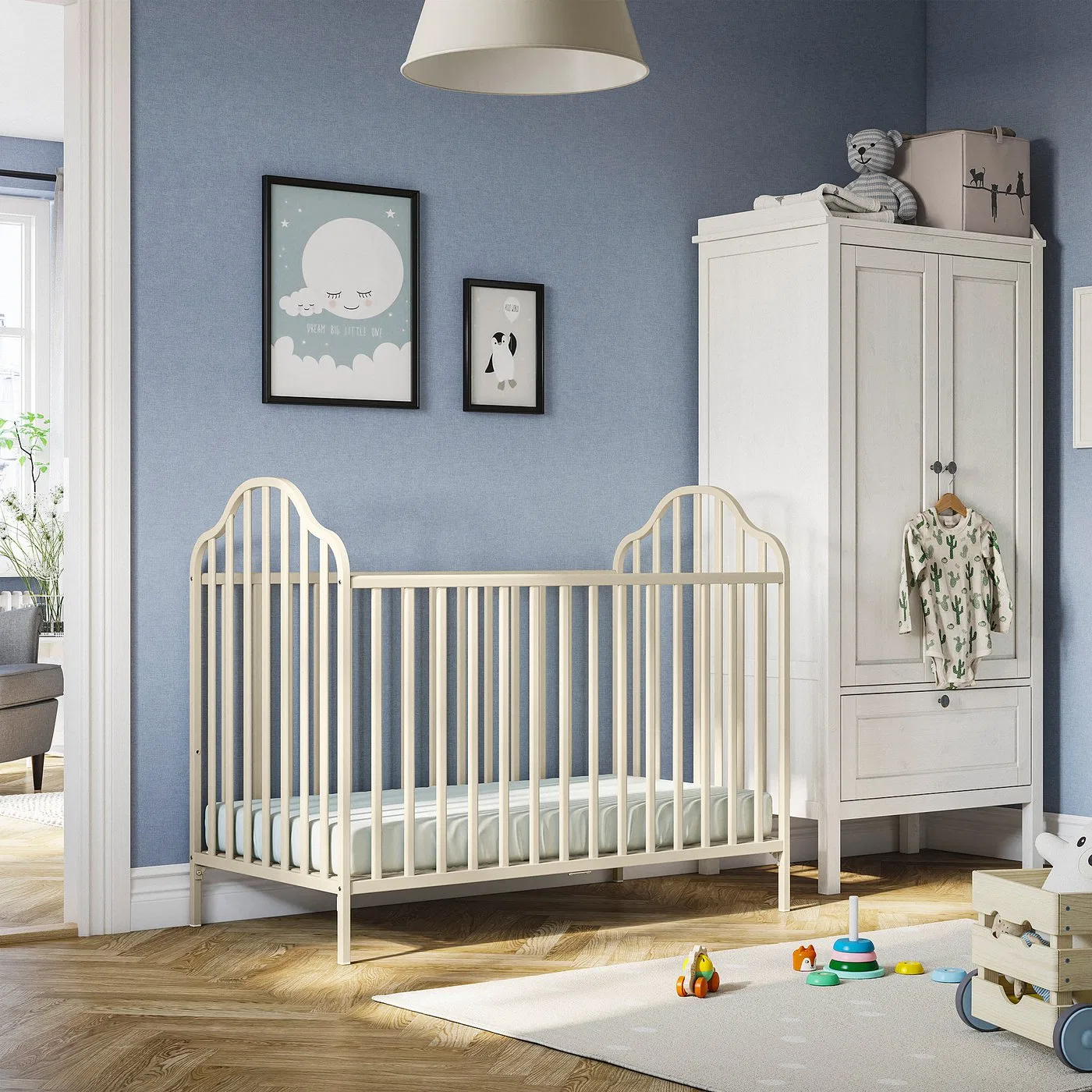 IKEA KATTUNGE Детская кровать, бежевая, 60х120 см — фото 2