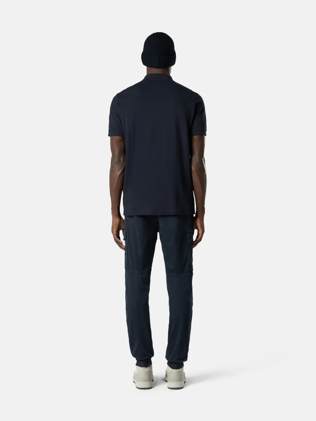 Мужское поло Stone Island Slim Fit Short-sleeve With Compass Patch, темно-синий — фото 3