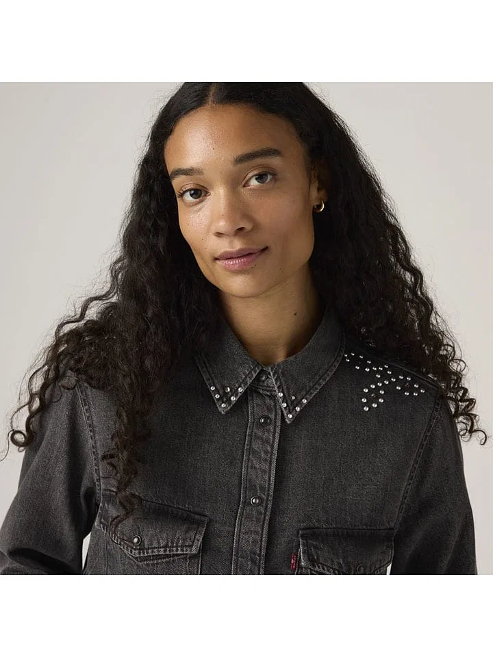 Рубашка джинсовая Levi'S, серый — фото 4