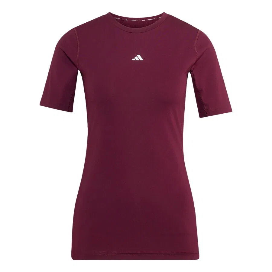 Спортивная футболка ADIDAS PERFORMANCE, цвет винно-красный