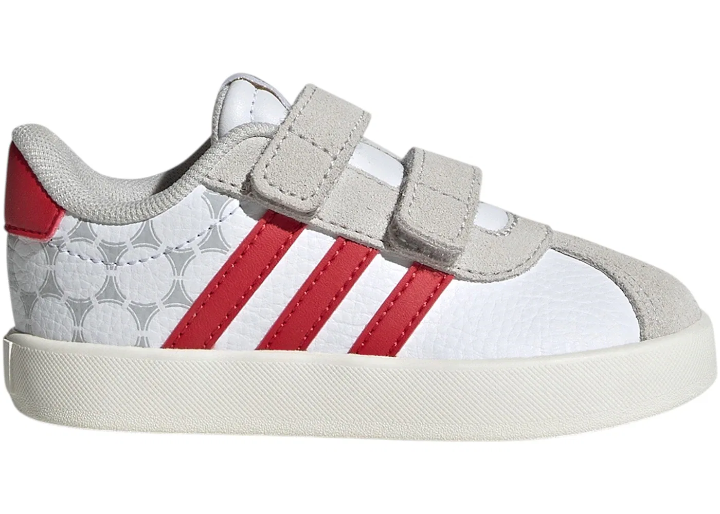 Детские кроссовки Lifestyle VL Court 3.0 Adidas, Cloud White/Team Collegiate Red/Off White