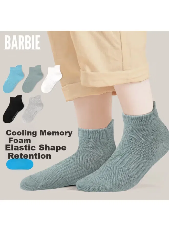 Носки тонкие хлопковые детские с сеткой Barbie
