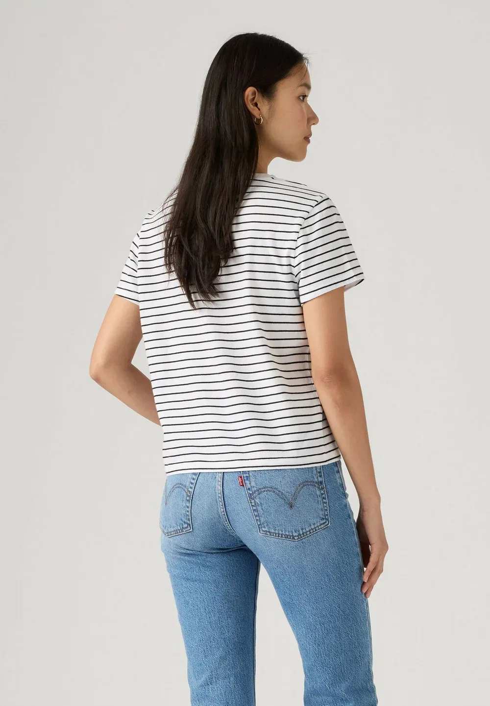Любимое пальто-бушлат с V-образным вырезом и принтом Levi'S, Golf Course Stripe B - Whites - — фото 2