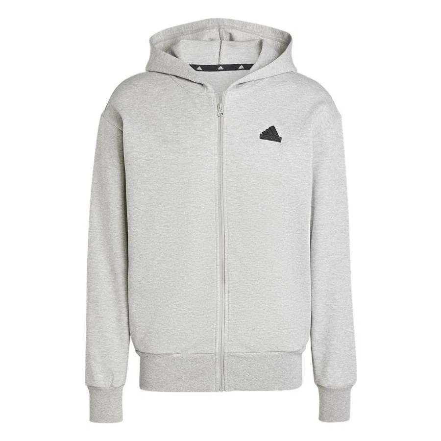 Мужской свитшот с капюшоном и молнией adidas M Fı Dblknt Fz, Серый