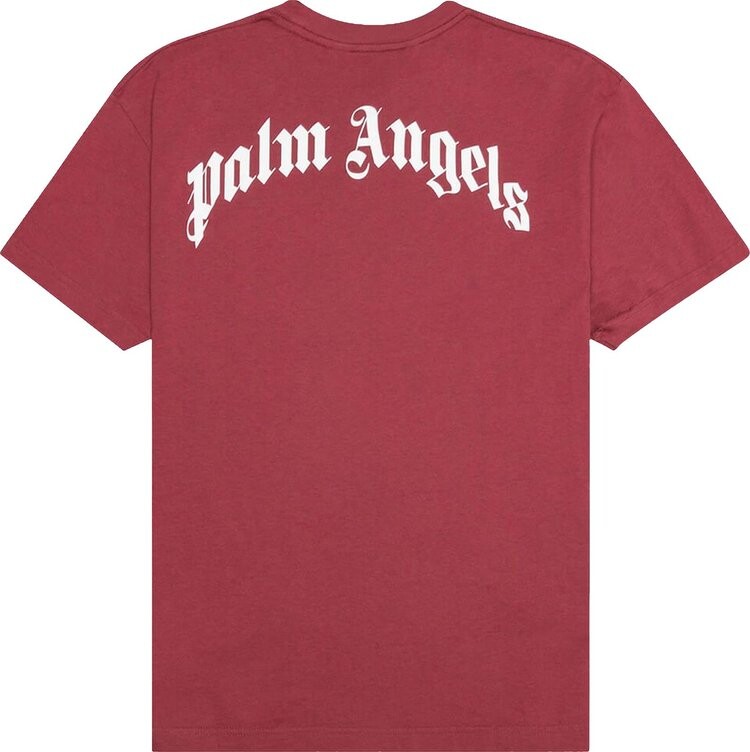 Футболка Palm Angels Bear Classic Tee 'Burgundy/Brown', красный — фото 3