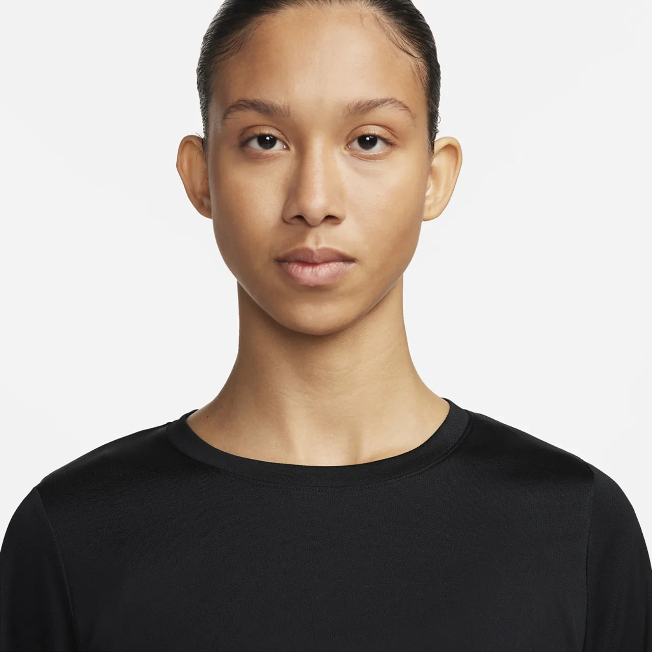 Женская футболка с длинным рукавом Dri-FIT Pregame Top Nike, цвет White/Black/White — фото 3