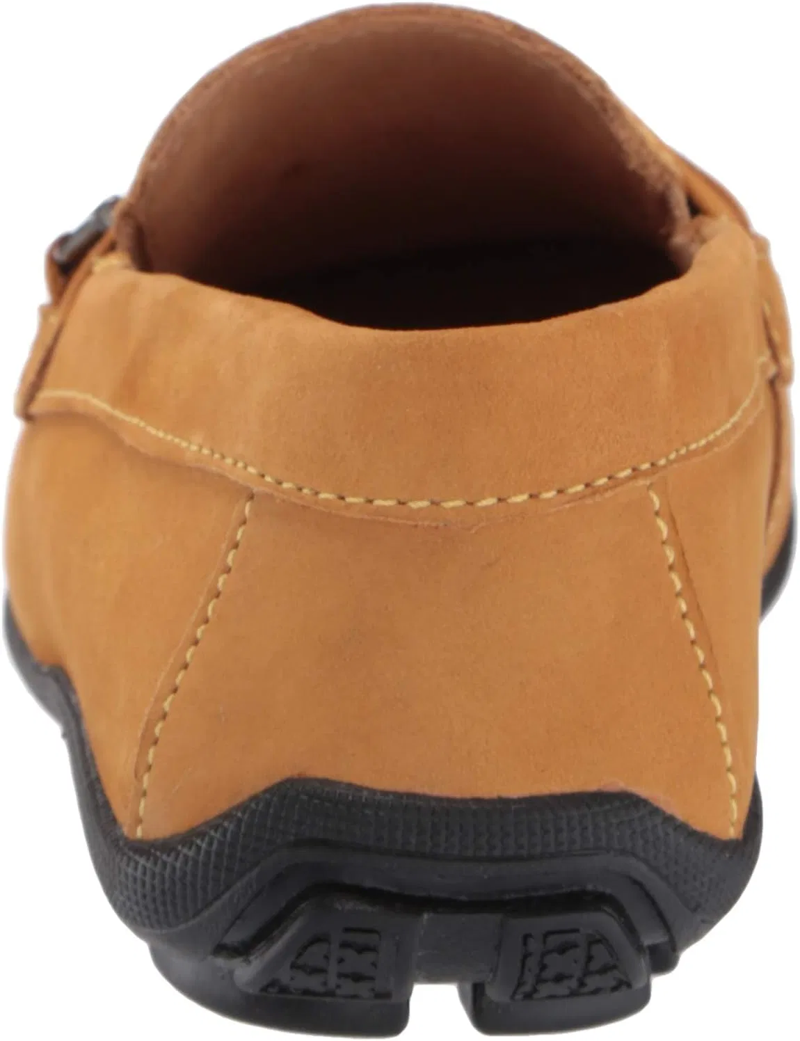 Детские кожаные лоферы с якорным декором Driver Club USA, Yellow Nubuck/Black — фото 3