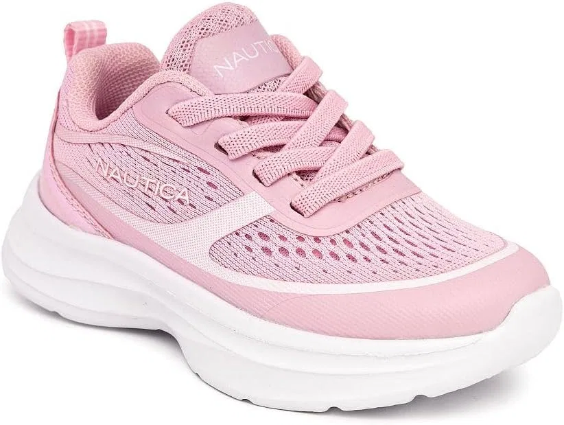 Детские кроссовки для мальчиков с закрытием-шнурком Nautica, Pink White