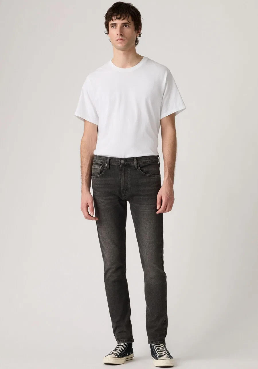 Джинсы LEVI'S Tapered Jeans '512 Slim Taper' из черного денима — фото 2