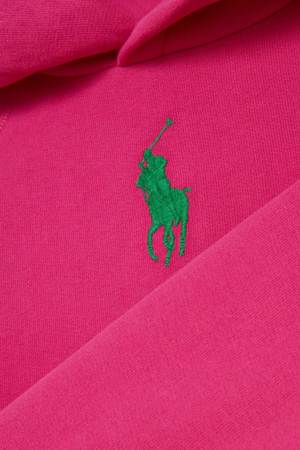 Худи хлопковое Logo Polo Ralph Lauren, розовый — фото 4