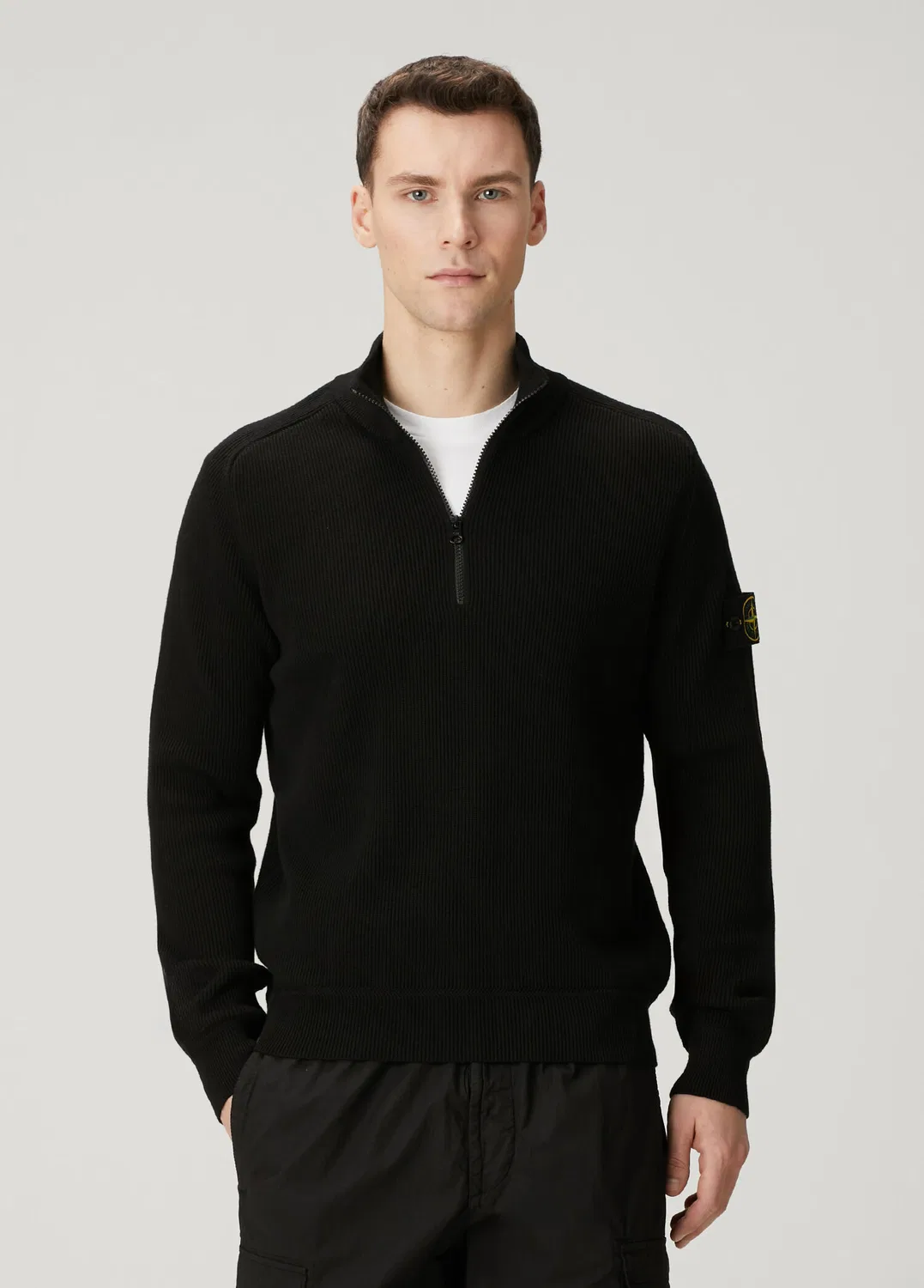 Свитер Stone Island Regular Fit, черный
