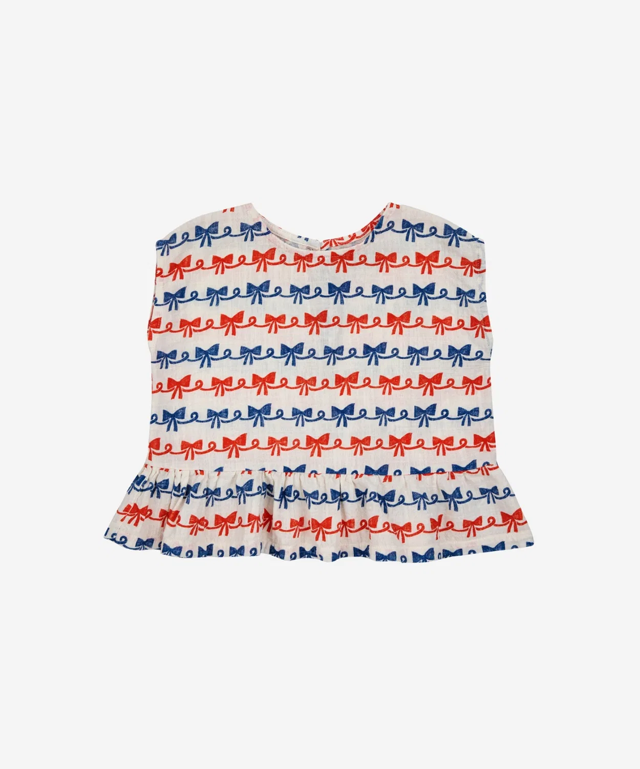Детская блузка с принтом Ribbon Bow BOBO CHOSES, Off White — фото 3