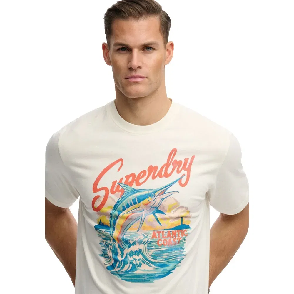 Футболка свободного кроя Superdry Maritime Loose Fit Superdry, белый — фото 4