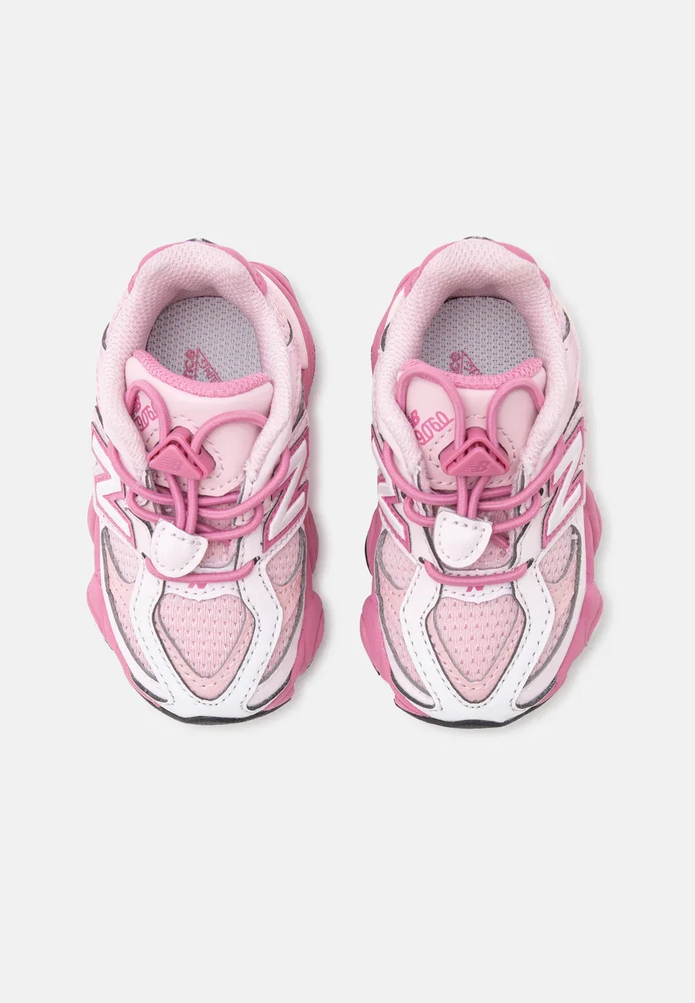 9060 унисекс - детская обувь New Balance, Pink Salt/Pink Eraser — фото 4