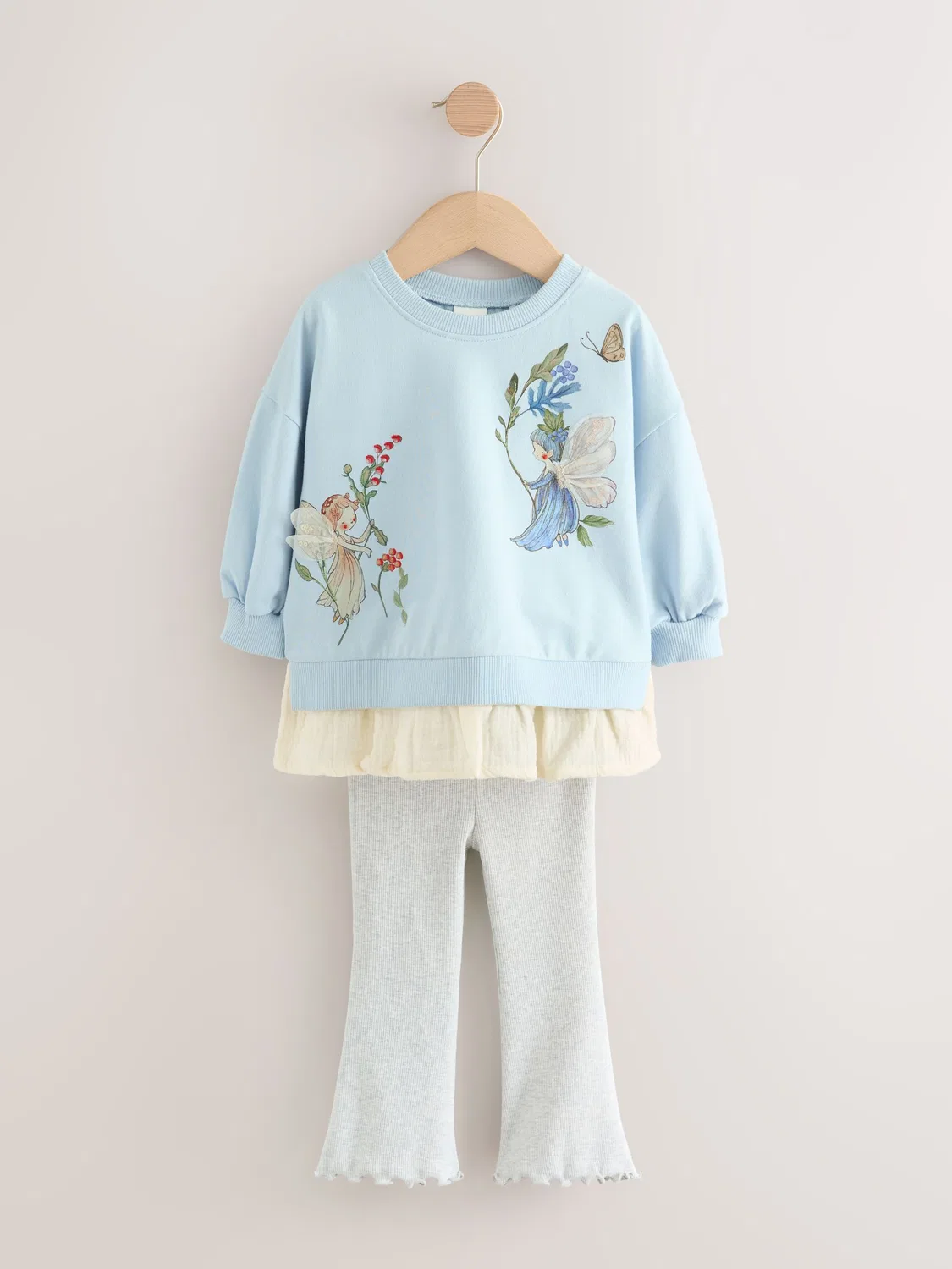 Комплект из футболки и леггинсов с длинным рукавом, Blue Fairy Next, синий — фото 3