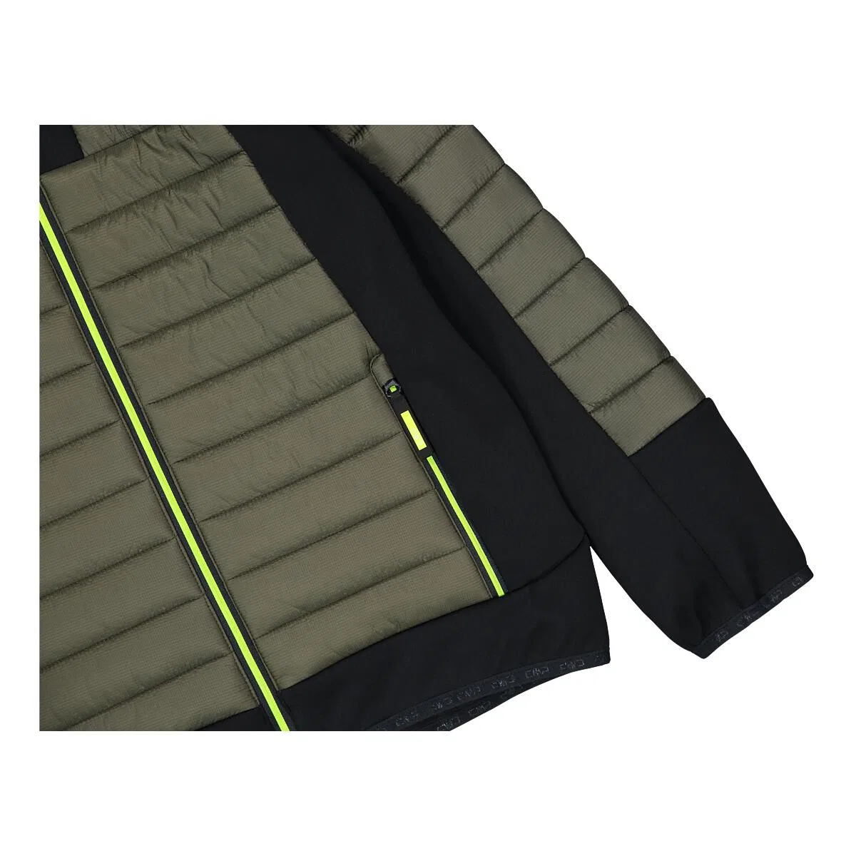 Детская гибридная куртка для мальчиков KID JACKET HYBRID FIX HOOD Cmp, Olivgrun Silbergrun — фото 4