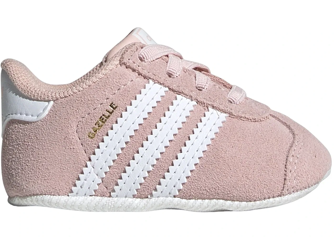 Детские кроссовки Lifestyle Adidas Gazelle Crib, Icey Pink/Cloud White/Cloud White