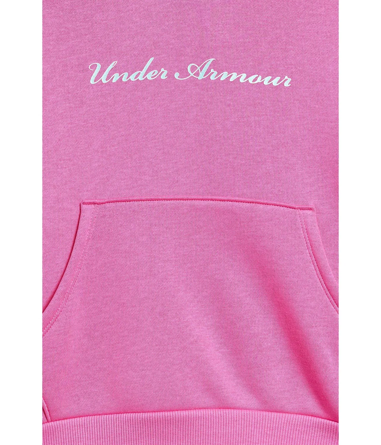 Толстовка Shimmer Hoodie (для детей постарше) Under Armour Kids, Pink Frenzy/Metallic Silver — фото 3