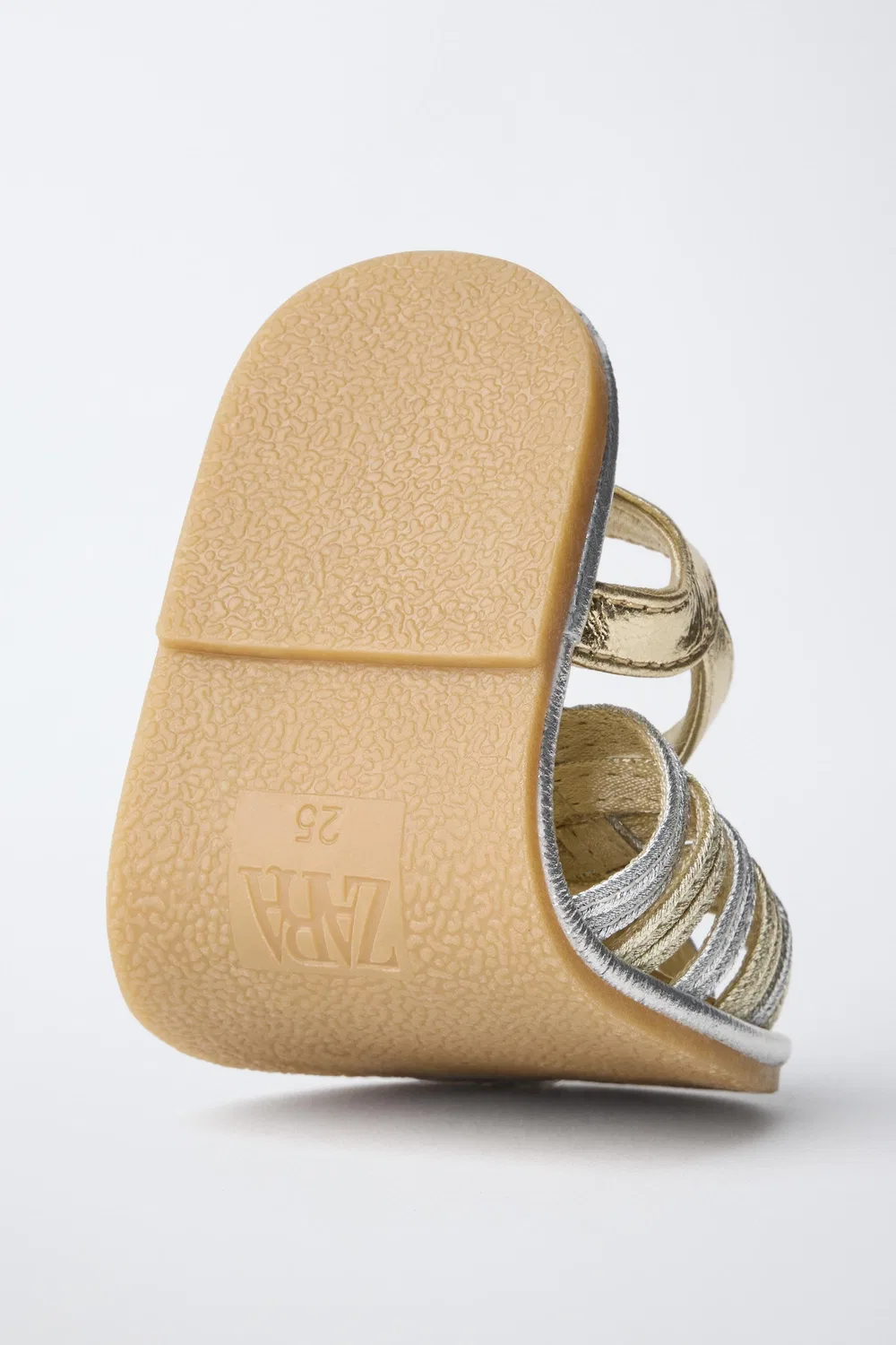 МЕТАЛЛИЧЕСКИЕ САНДАЛИ ZARA, Gold — фото 3