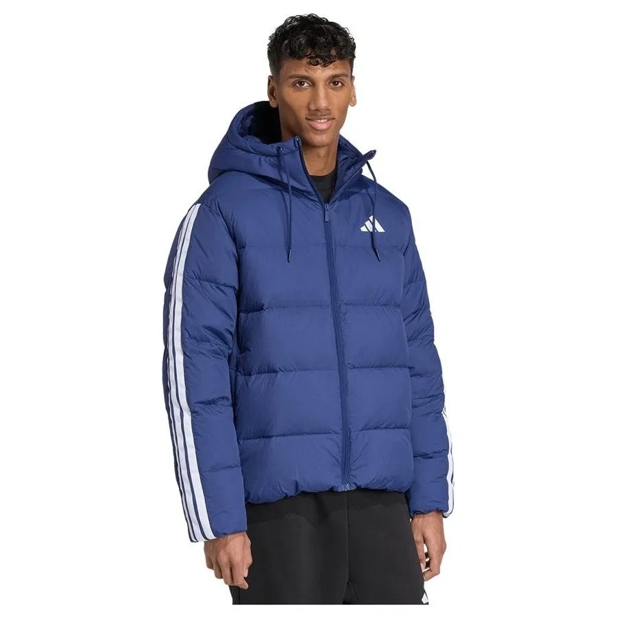 Мужской утепленный пуховик с капюшоном Ess 3s P D Hd J adidas, Синий — фото 4