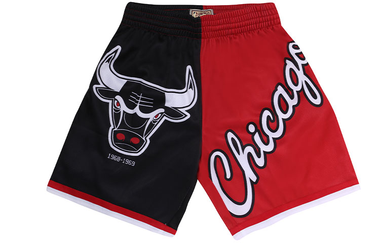 

Майтчелл энд Несс x Биг Фейс 5.0 Баскетбольные шорты мужские разноцветные черно-красные Mitchell Ness