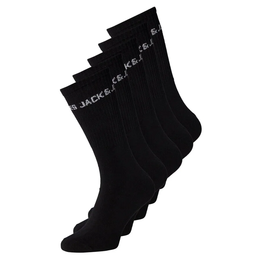 Детские носки черного и белого цвета Jack & Jones Junior — фото 2