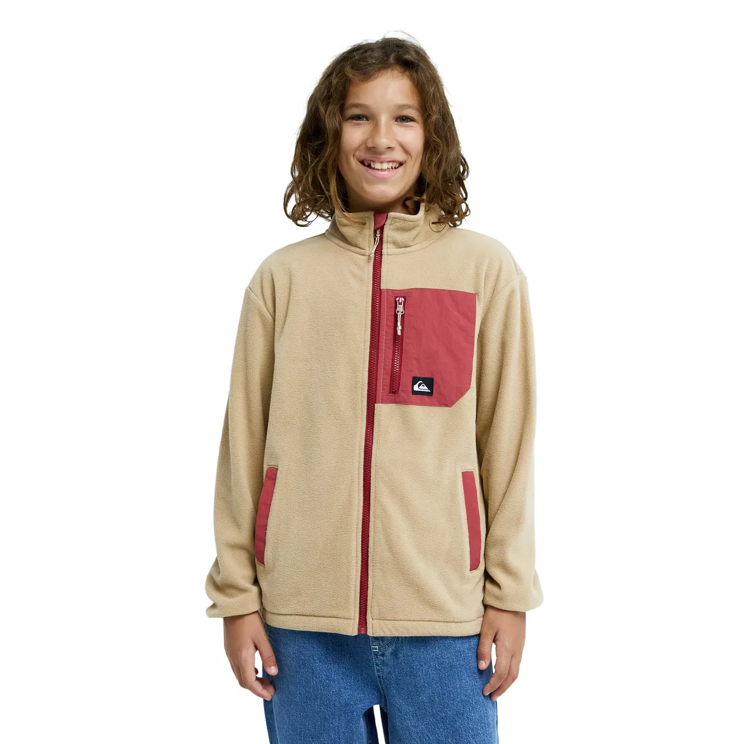 Детское флисовое пальто Ice Field Quiksilver, Marrón