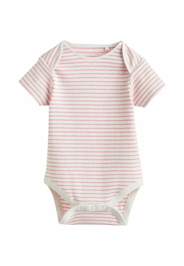 Комплект из 5 боди с коротким рукавом, модель Short sleeve 5 pack - body, Next, Pink Heart, розовый — фото 4