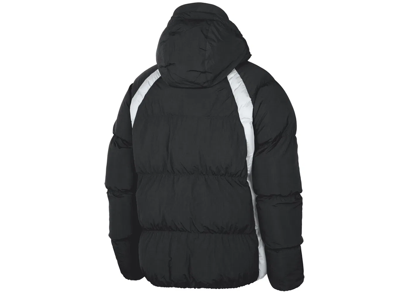 Мужская куртка пуховик Jordan NBA Brooklyn Nets Puffer Loose Fit Jacket Jordan, Black/White — фото 2