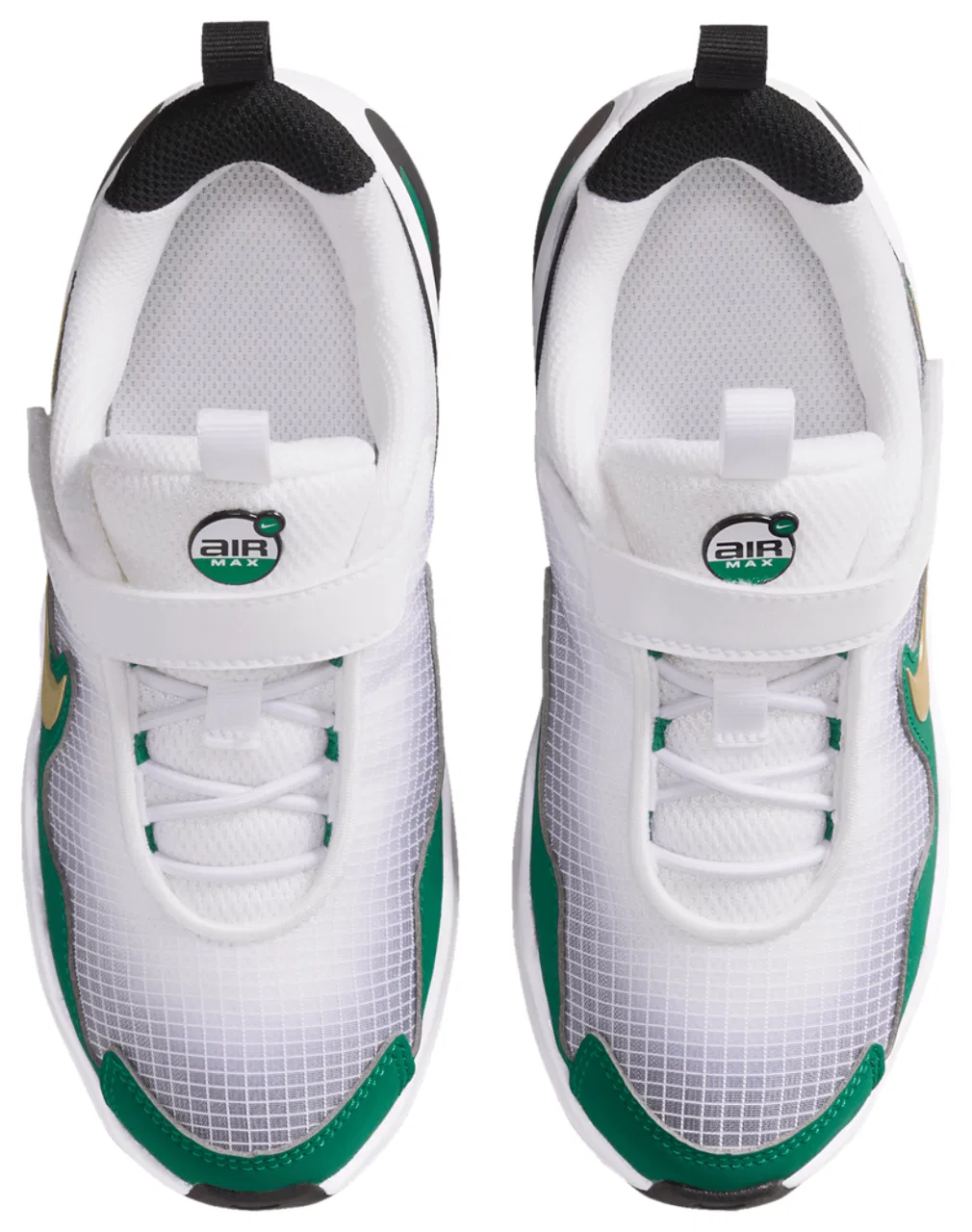 Кроссовки для мальчиков Air Max Nova Nike, цвет White/Metallic Gold/Malachite — фото 4