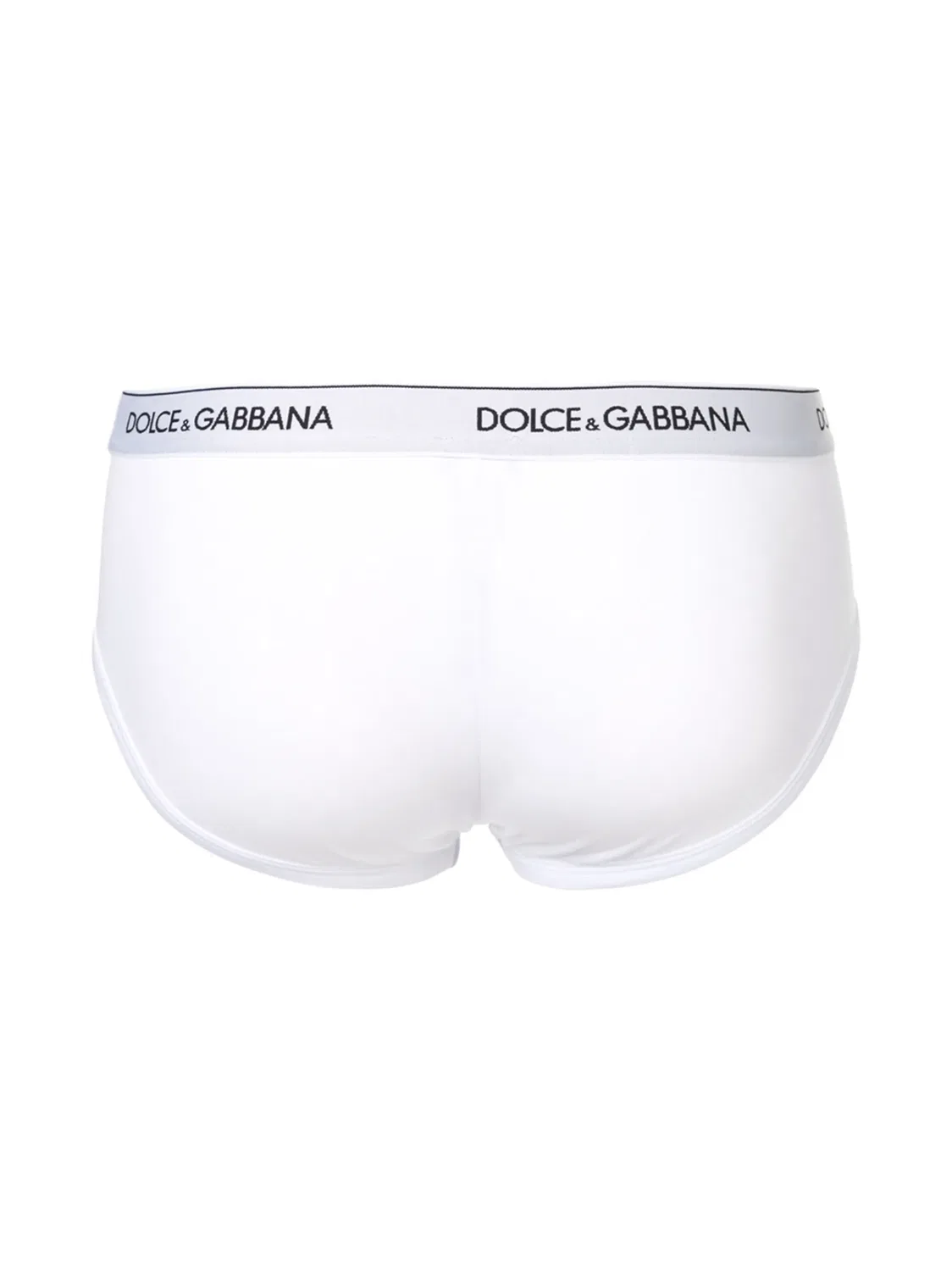 Трусы с Логотипом в Поясе (Упаковка из Двух) Dolce & Gabbana, белый — фото 2