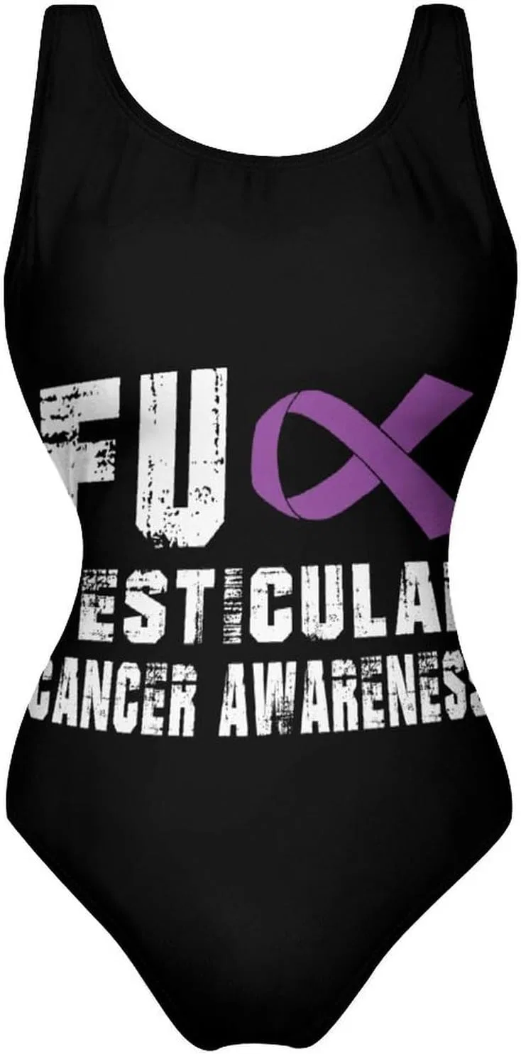 Женский цельнокроеный купальник с контролем живота Generic, Testicular Cancer Awareness — фото 3