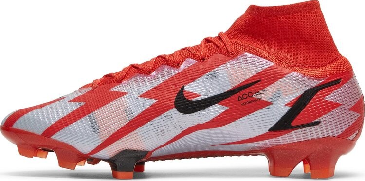 Бутсы Nike Mercurial Superfly 8 Elite CR7 FG 'Chile Red', красный — фото 4