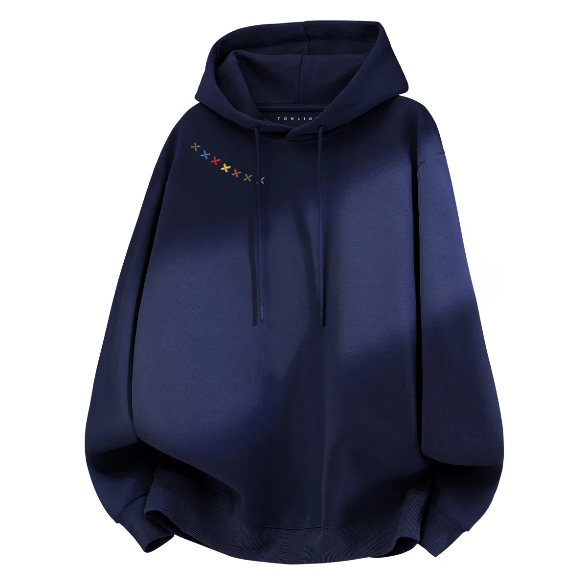 Детский худи с капюшоном из футера Tonlion, Heather Navy