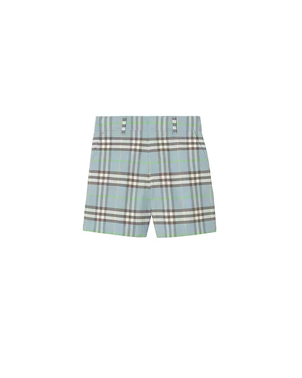 Детские шорты для мальчиков хлопковые Burberry, Misty Blue