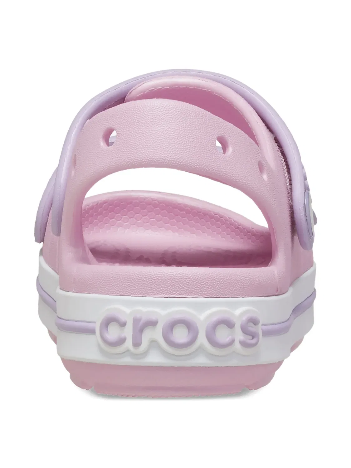 Двухцветные сандалии Crocs, розовый — фото 3