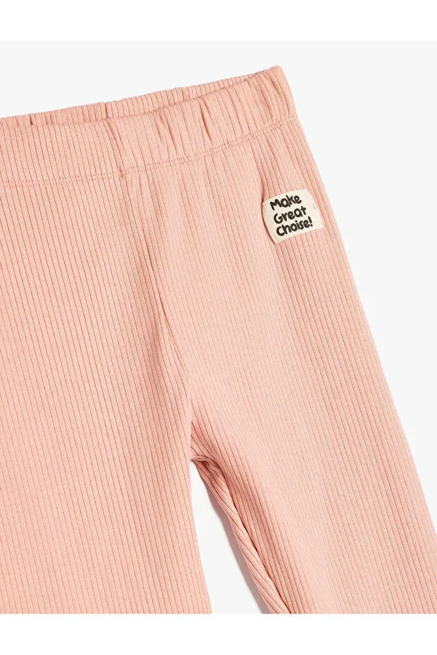 Детские леггинсы для девочек капри с принтом Koton, Pink — фото 3