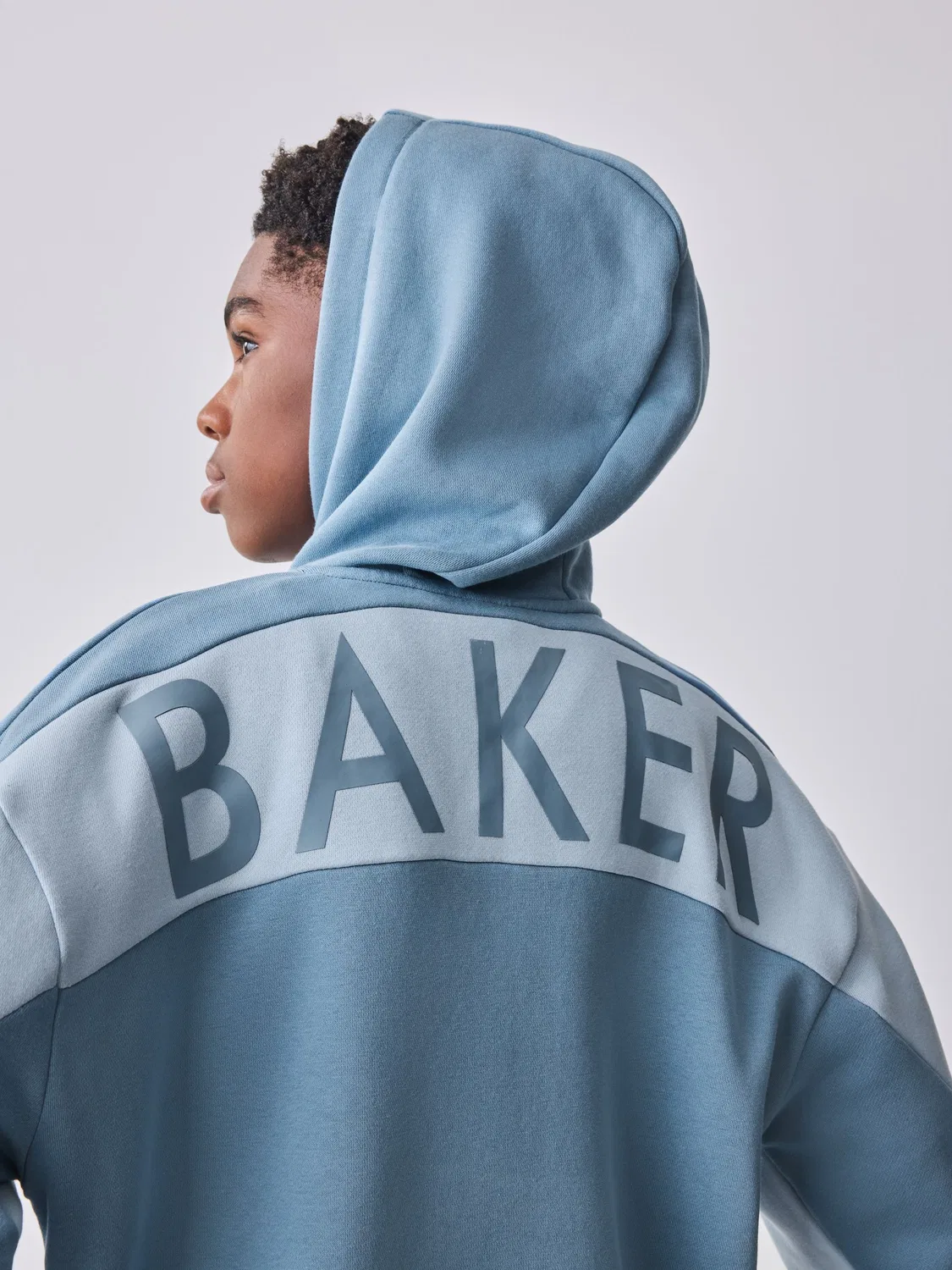 Худи оверсайз с графическим принтом Baker by Ted Baker, синий