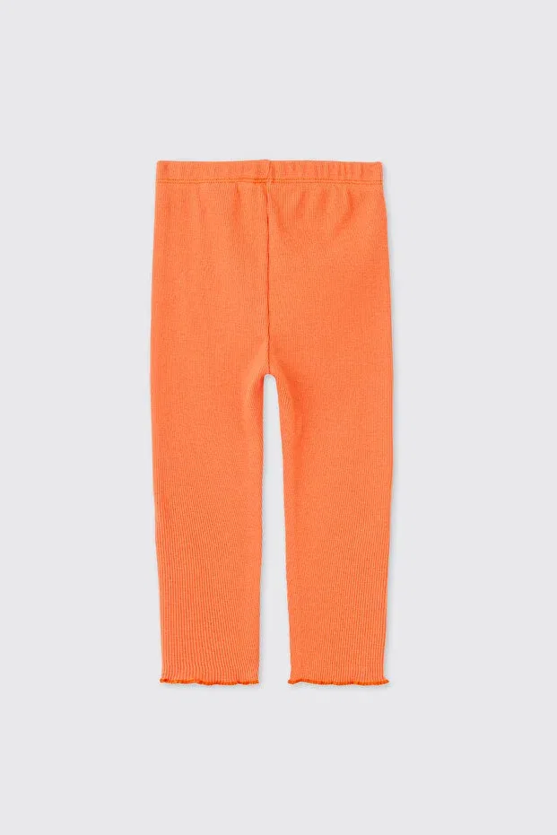 Детские леггинсы для девочек однотонные Panço, Oranj — фото 2