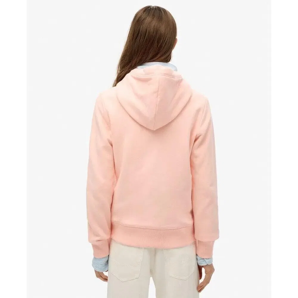 Женское худи с длинным рукавом Essential Logo Hb Superdry, Роза / Светло-Роза — фото 4