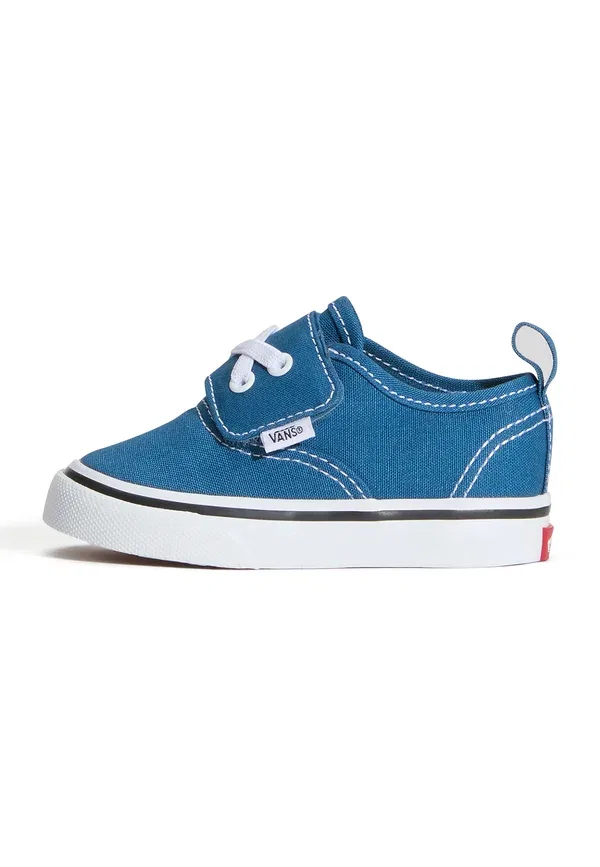 Кроссовки из текстиля Authentic elastic unisex - baby shoes Vans, темно-синий