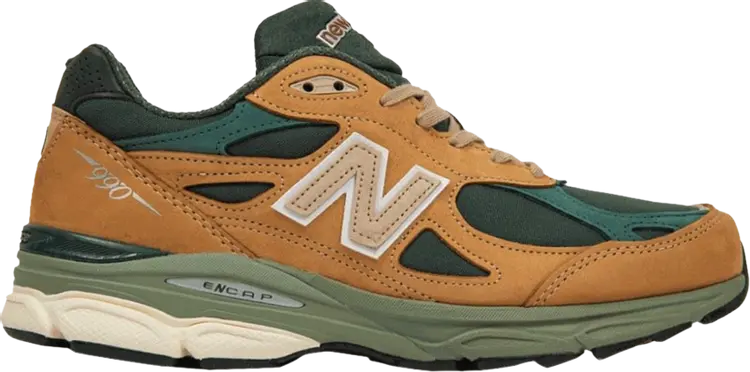 

Кроссовки New Balance Teddy Santis x 990v3 Made in USA 'Tan Green', загар