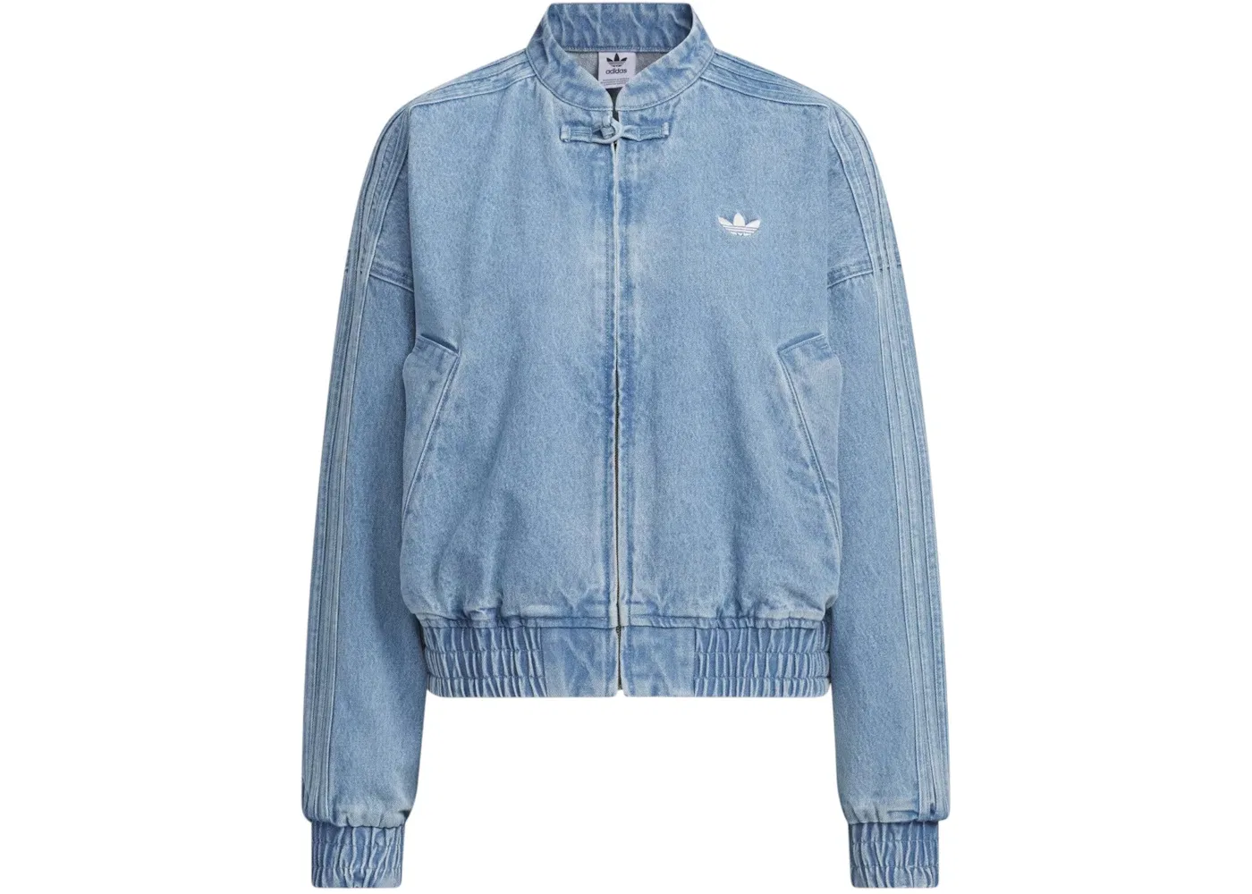 Женская куртка спортивная с принтом CTT Chinese Track Top Adidas, Light Denim