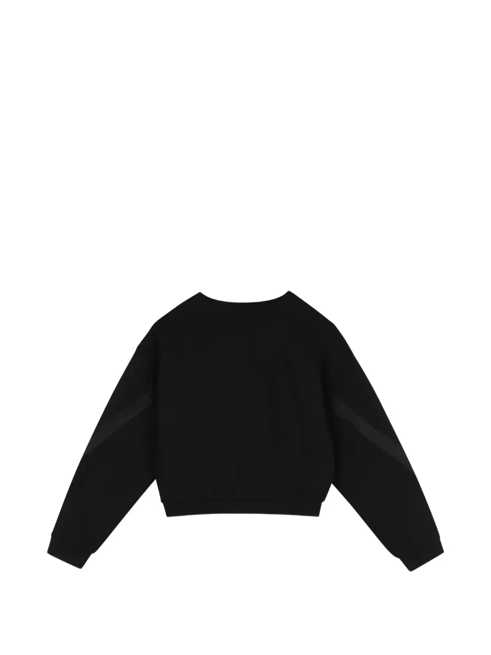 Свитшот с вышивкой логипа и пуговицами Givenchy Kids, черный — фото 2
