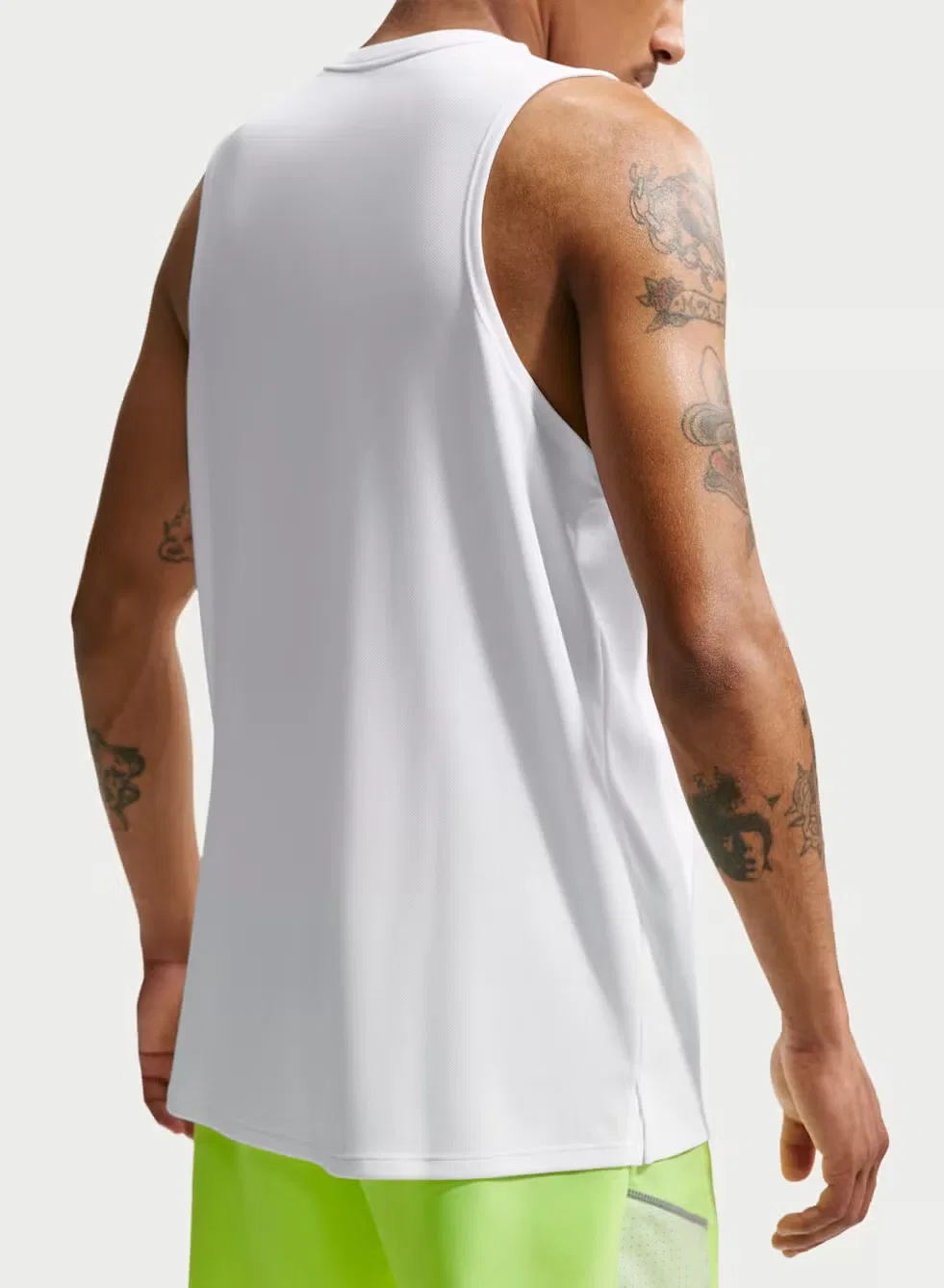 Майка спортивная без рукавов Dri Fit Miler Nike, белый — фото 2