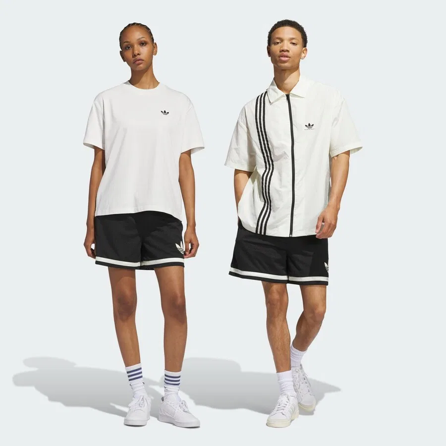 Свободные шорты ADIDAS ORIGINALS 'Originals Basketball' черного цвета — фото 2